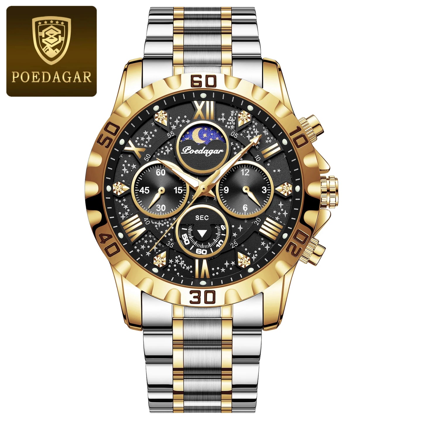 POEDAGAR Luxury Watch for Man Quartz Sports Men Watch